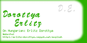 dorottya erlitz business card